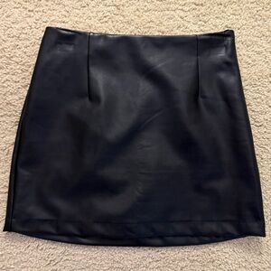 Abercrombie & Fitch Vegan Leather Skort